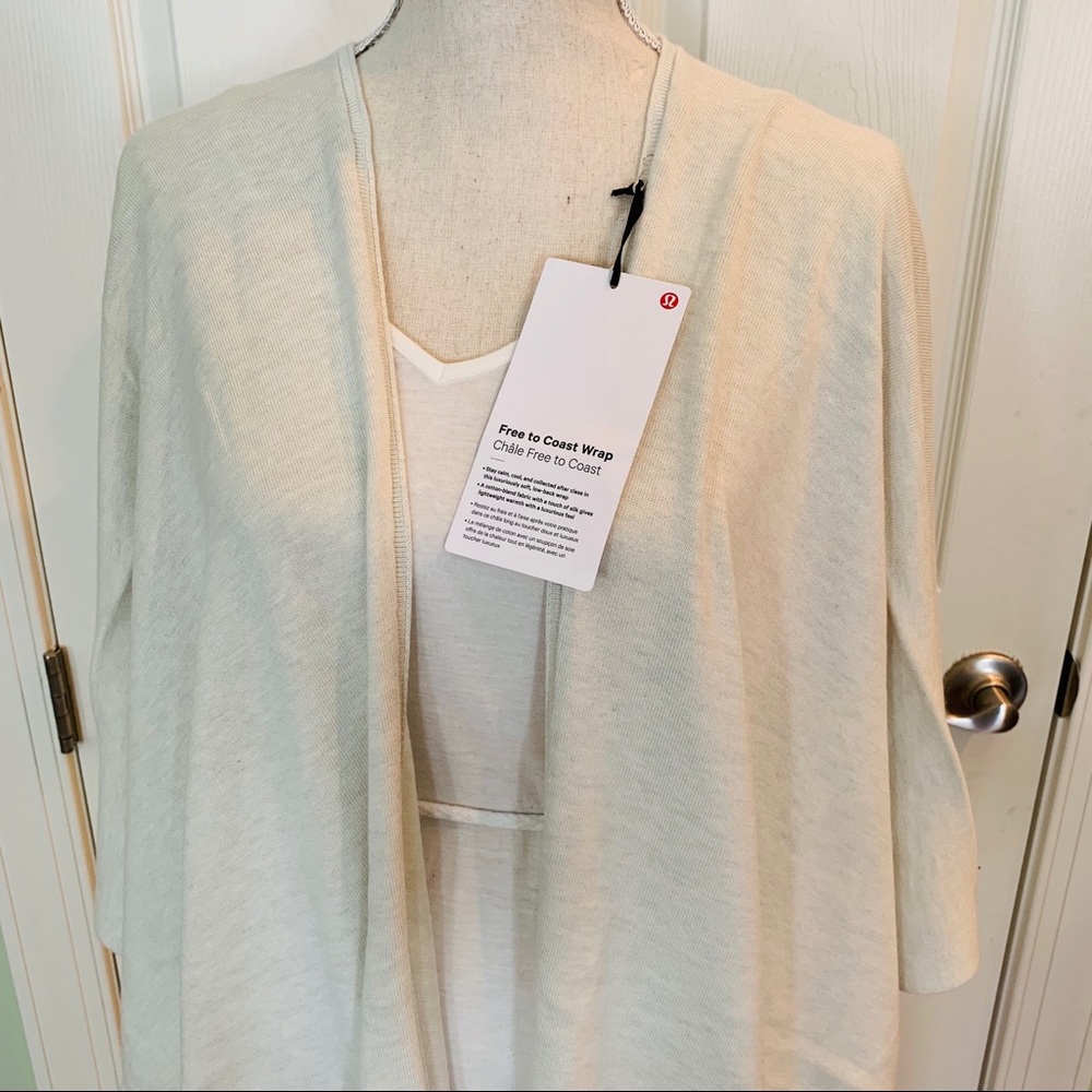 Free to coast wrap lululemon heathered dove NWT - Picture 2 of 7